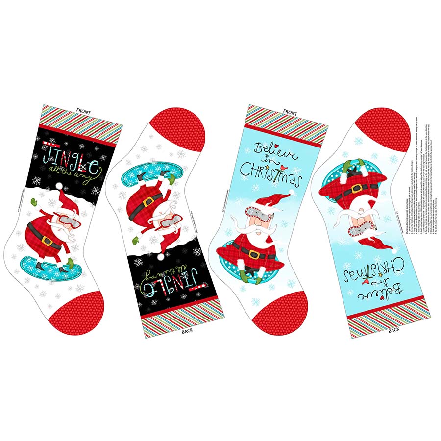 Extreme Santa 24" Stockings Panel