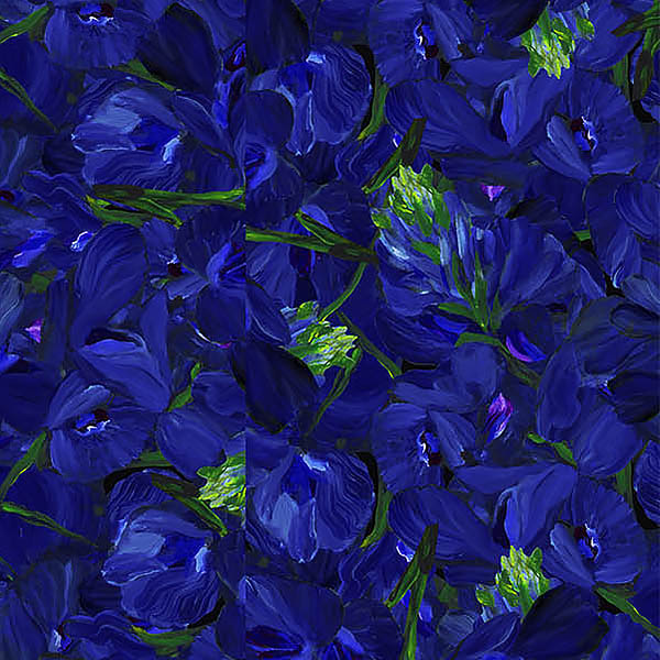 Wildflower Bluebonnet Flock Blue