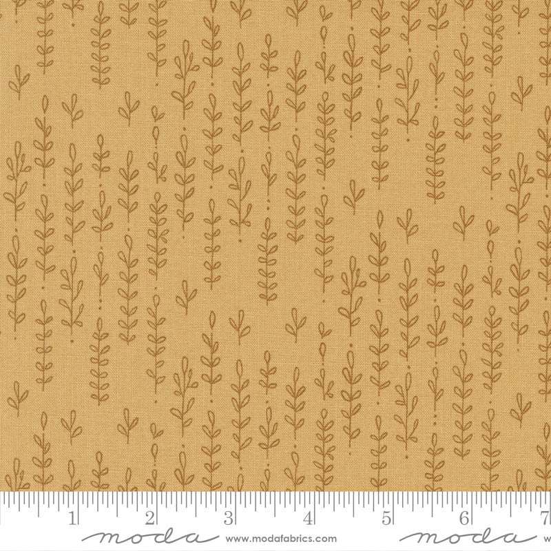 Forest Frolic Leafy Stripes Caramel