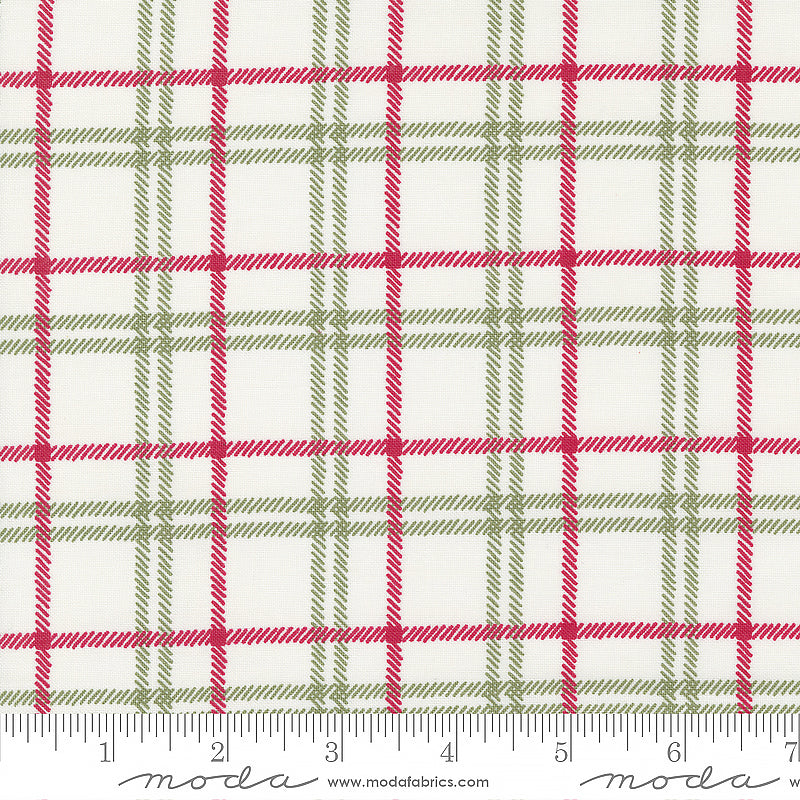 Christmas Eve Yuletide Plaid Snow