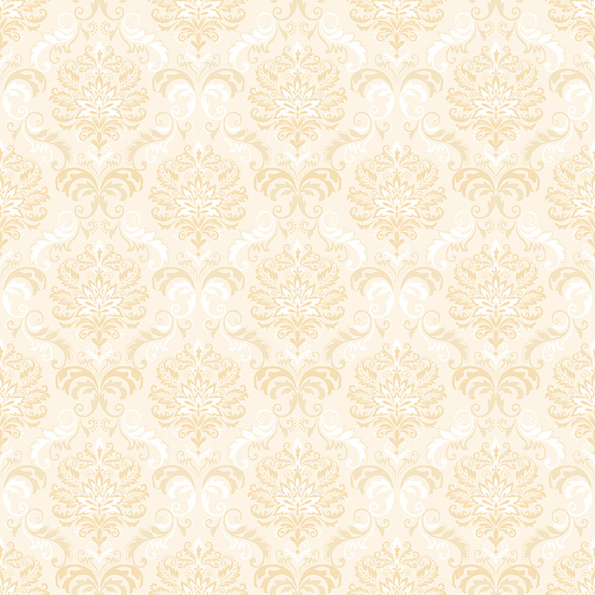 Holly Berry Park Holiday Damask Cream