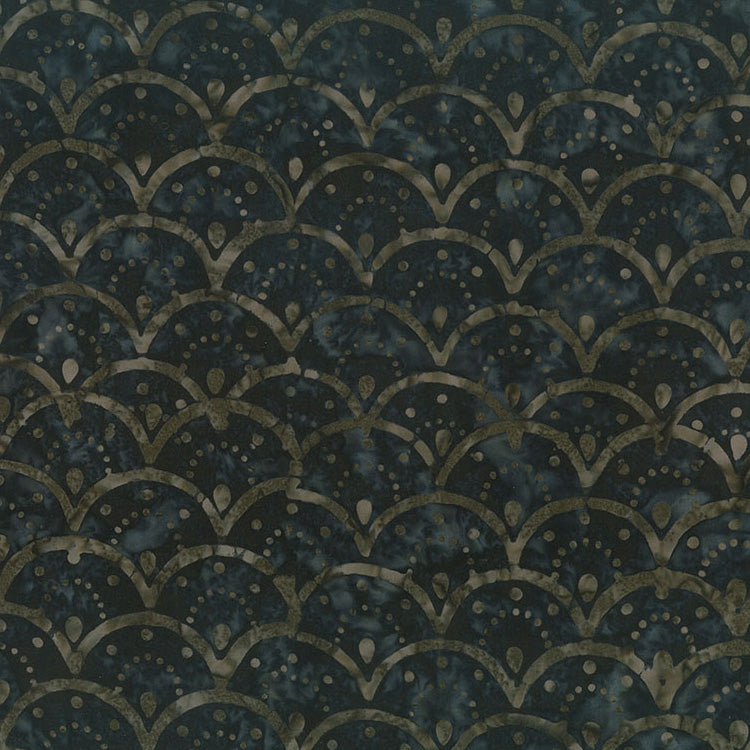 Pearls Batiks Clamshell Dots Soot