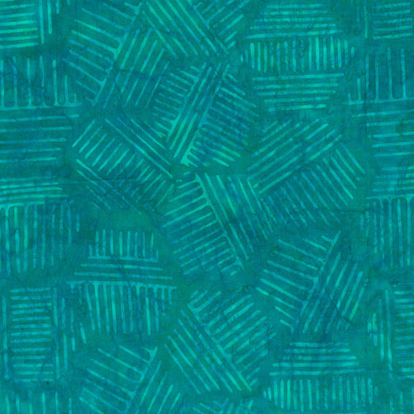 Hexies Batiks Turquoise