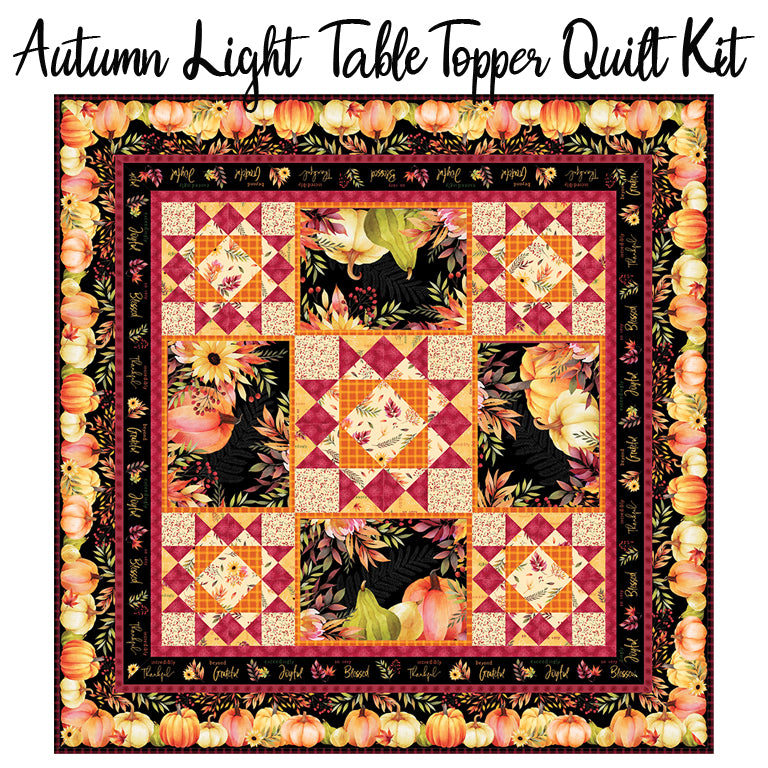 Autumn Light Table Topper Quilt Kit from Wilmington