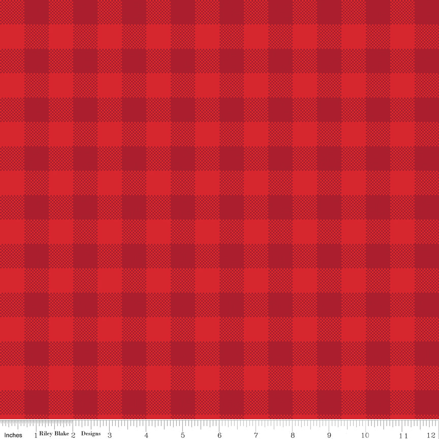 Peace On Earth Plaid Red