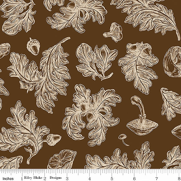 Hester & Cook Monthly Placemats September Fall Foliage Brown