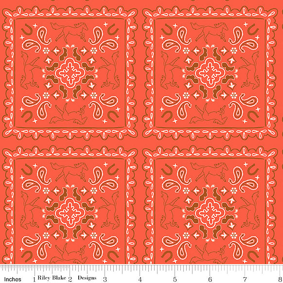 Wild Rose Bandanas Cayenne
