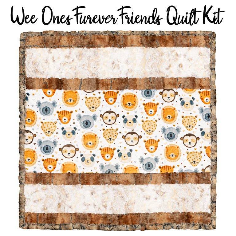 Wee Ones Furever Friends Quilt Kit with Cuddle by Shannon