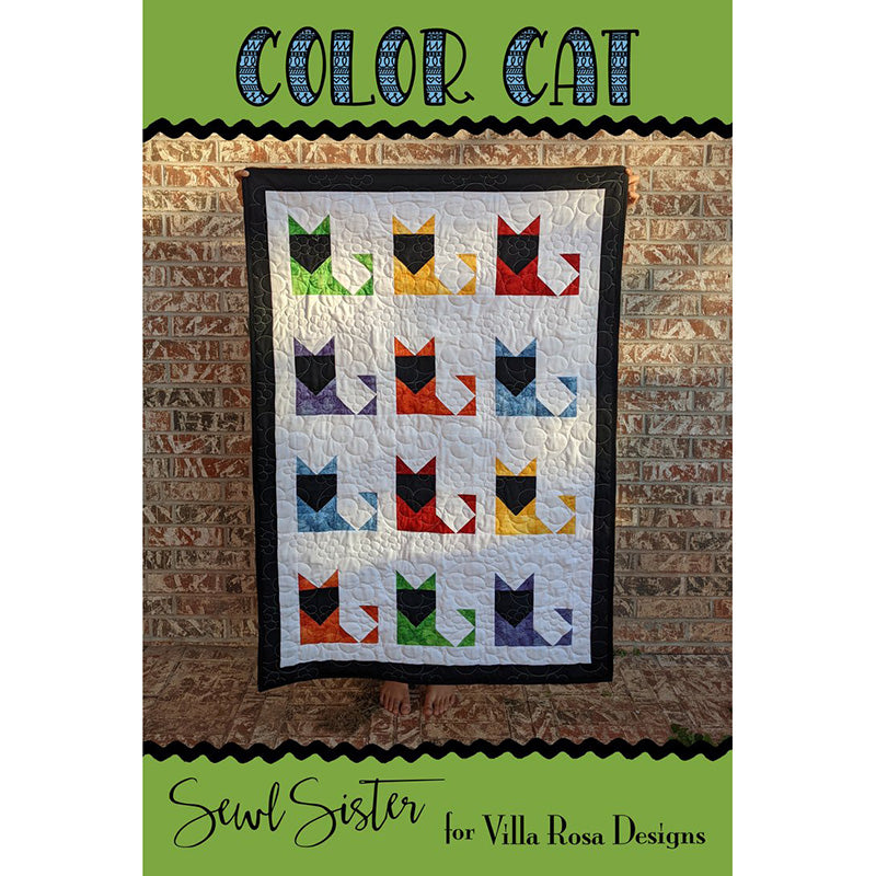 Color Cat Quilt Pattern