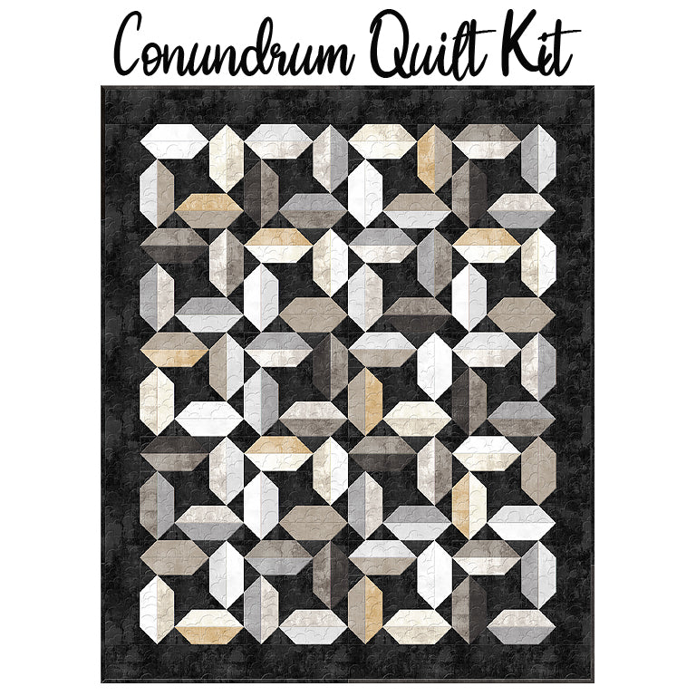 Conundrum Quilt Kit with Stone Summit from Wilmington