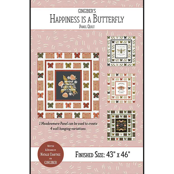 Happiness is a Butterfly Quilt Patten by Gingiber