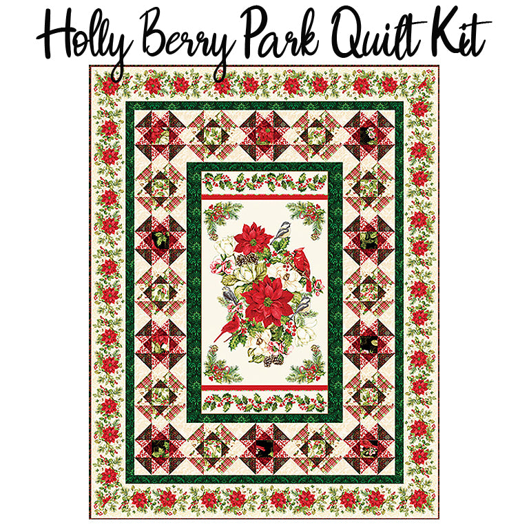 Holly Berry Park Quilt Kit with Studio E