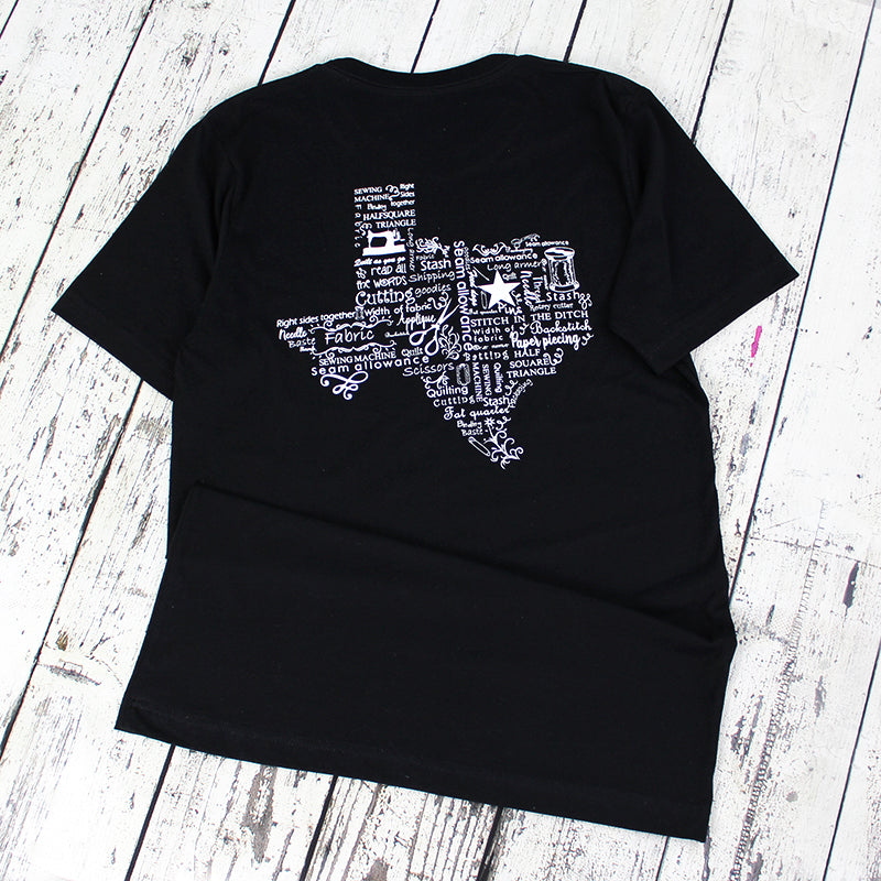 Fort Worth Fabric Studio T Shirt Black/White