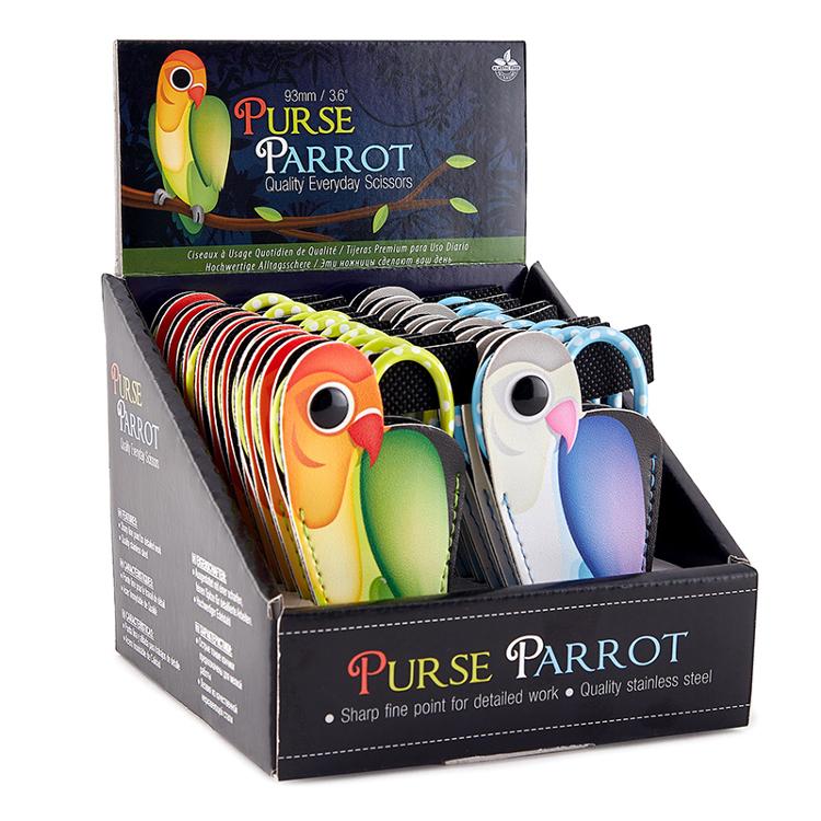 Purse Parrot Embroidery Scissors w/ Pouch