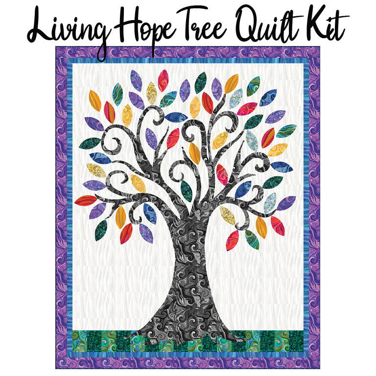 Living Hope Tree Quilt Kit with In Motion from Windham