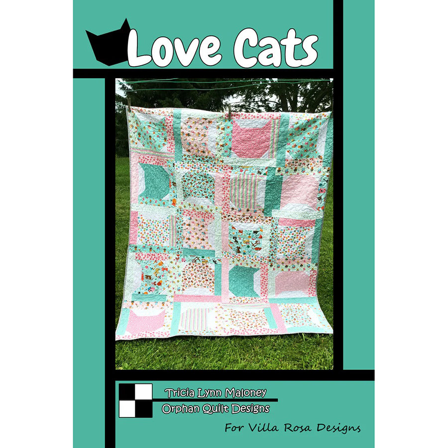 Love Cats Quilt Pattern PDF Download