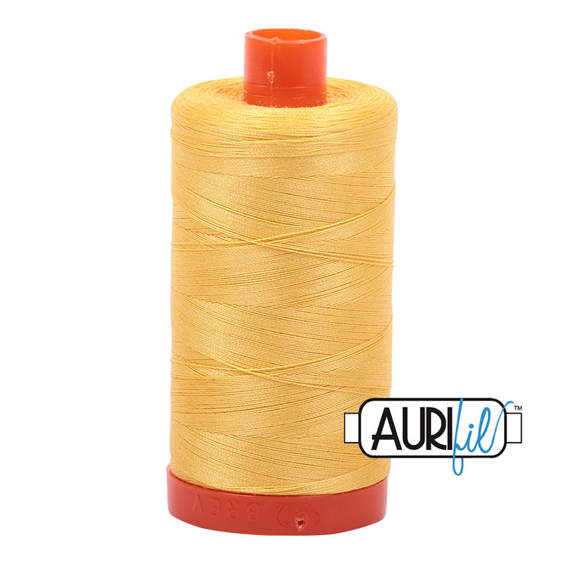 Aurifil Cotton Mako Thread Pale Yellow 50wt MK50-1135