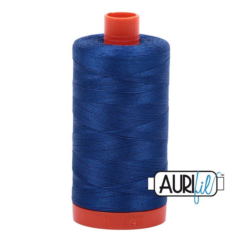 Aurifil Cotton Mako Thread Dark Cobalt 50wt MK50-2740