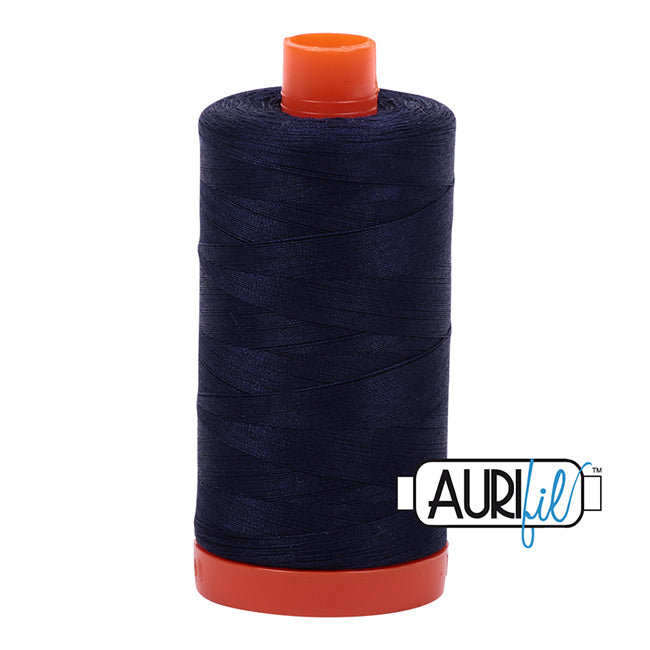 Aurifil Cotton Mako Thread Very Dark Navy 50wt MK50-2785