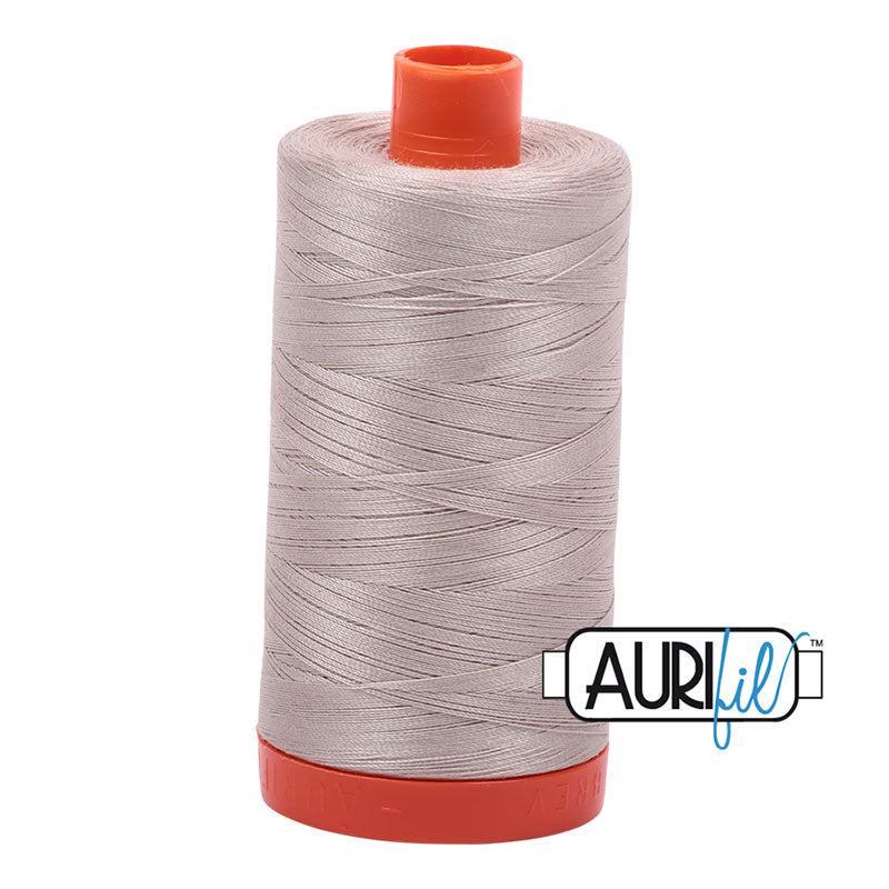 Aurifil Cotton Mako Thread Pewter 50wt MK50-6711