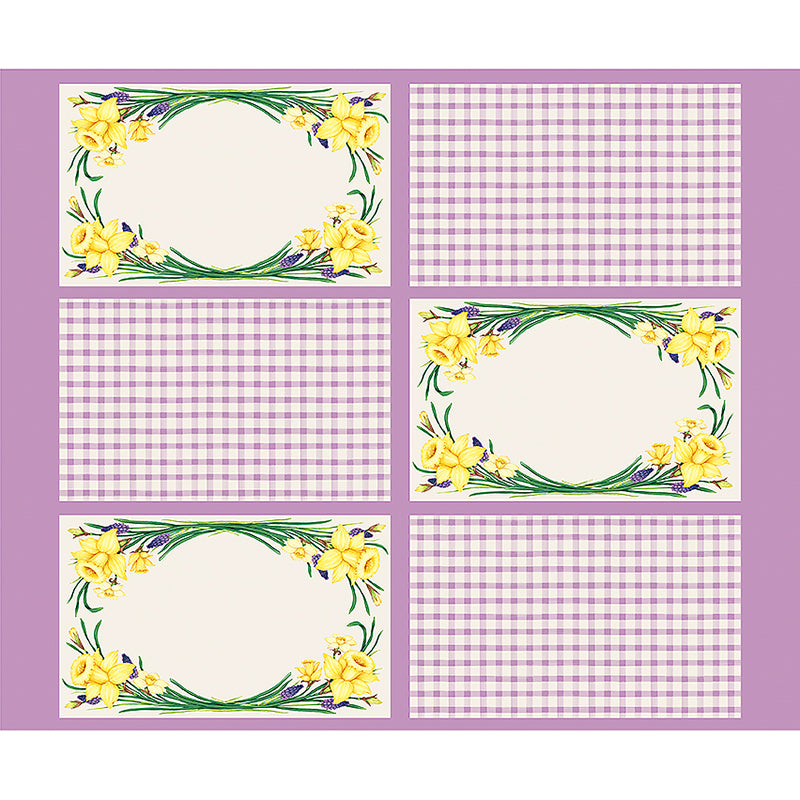 Hester & Cook Monthly Placemats 36" April Placemat Panel