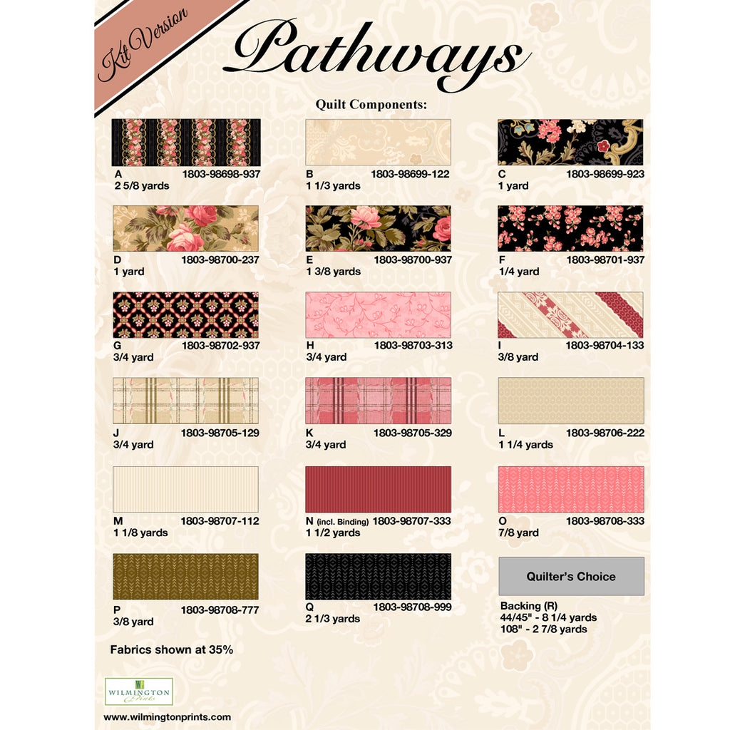 Pathways Quilt Pattern from Wilmington PDF Download