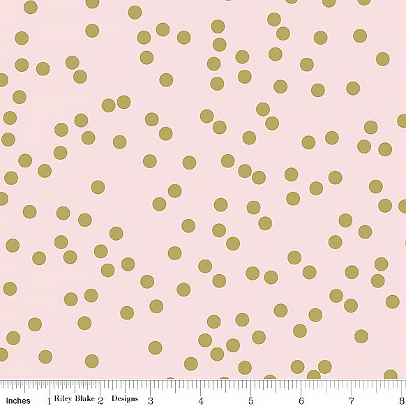 Hester & Cook Monthly Placemats January Confetti Blush Sparkle