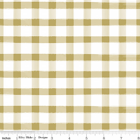 Monthly Placemats Gingham Gold Sparkle