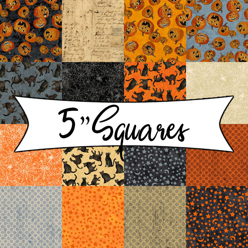 All Hallows Eve 5 Squares – Clothworks – Fort Worth Fabric Studio