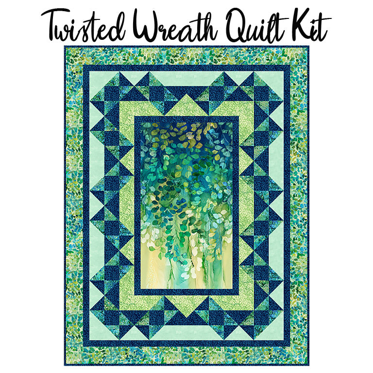 Twisting Wreath Quilt Kit with Morning Light from Northcott Fabrics