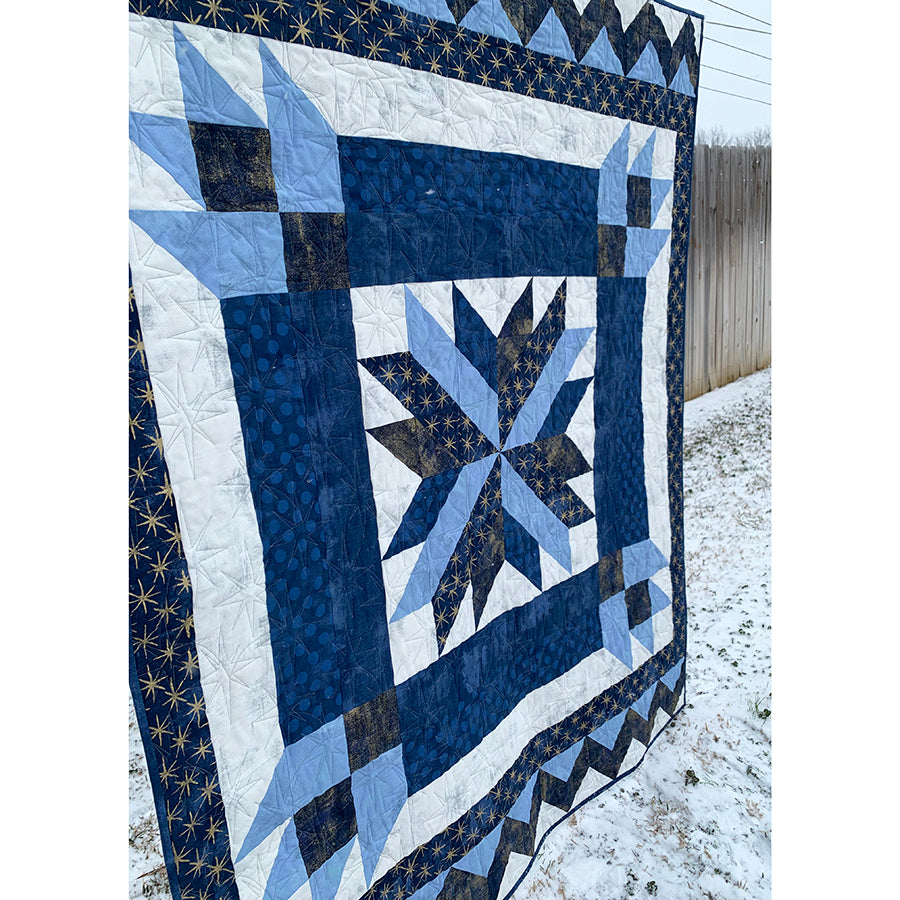 Winter's Frost Quilt Pattern PDF Download from Fort Worth Fabric Studio
