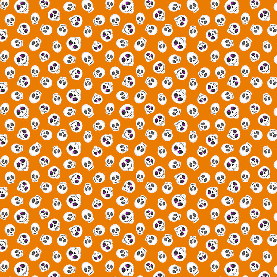 Hey Boo! Skulls Orange