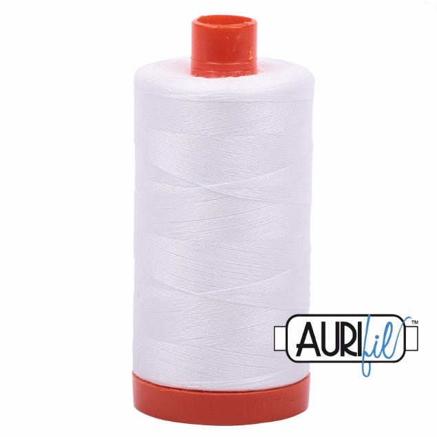 Aurifil Cotton Mako Thread Natural White 50wt MK50-2021